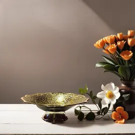 Marrakesch Orient & Mediterran Interior Orientalische Indische Messingschale Rayhan goldfarben/silberfarben