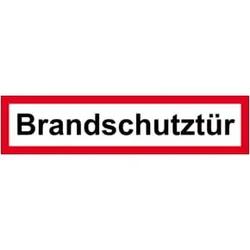 Eichner Brandschutzschild Brandschutztür Rot