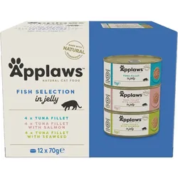 APPLAWS Cat Tin Fish Selection in Jelly Multipack 12x70g