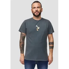 Recovered T-Shirt "Disney Goofy Side Profile", Herren, Gr. S, schwarz, 100% Baumwolle, bedruckt, normal, Rundhals, Shirts T-Shirt, im zeitlosen Design