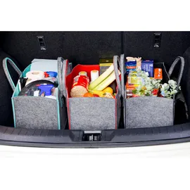 Dune Design Filztasche 50 x 25 x 25 cm 2er Set Grau/Türkis