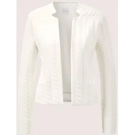 Madeleine Langarm Jerseyblazer mit Stehkragen in wollweiß | Gr.: 48
