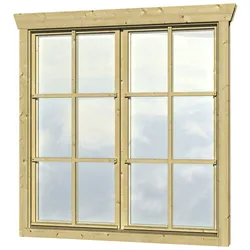 SKANHOLZ Doppelfenster, Holz, BxH: 132,2 x 141,3 cm