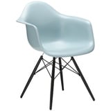 Vitra Stuhl Eames Plastic Armchair RE 83x63x59 cm eisgrau, Gestell: Ahorn schwarz, Designer Charles & Ray Eames