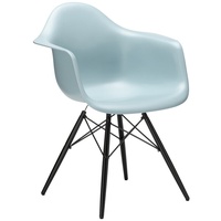 Vitra Stuhl Eames Plastic Armchair RE 83x63x59 cm eisgrau, Gestell: Ahorn schwarz, Designer Charles & Ray Eames