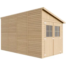 TIMBELA Anbau-Gartenhaus M340A 4 x 2,16 m Beige