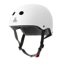 TRIPLE EIGHT Triple 8 The Certified Sweatsaver Skateboard-Helm, weißes Gummi, Größe XL