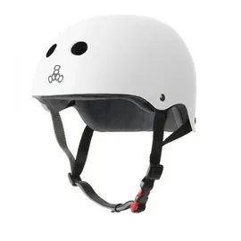 TRIPLE EIGHT Triple 8 The Certified Sweatsaver Skateboard-Helm, weißes Gummi, Größe XL