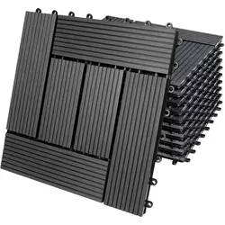 WPC Fliesen 11er-Set Mosaik - 30x30cm