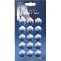 Lumineo Saugnäpfe für Lichterketten Ø 15 Stück