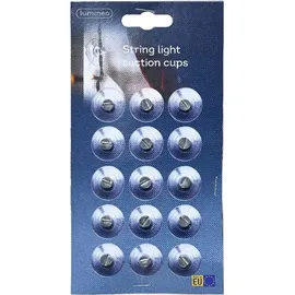 Lumineo Saugnäpfe für Lichterketten Ø 15 Stück