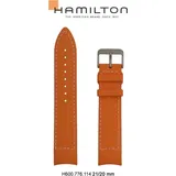 Hamilton Silikon/Kautschuk Khaki Navy Band-set Kautschuk-orange-21/20 H691.776.114 - orange