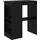 vidaXL Bartisch mit Regal 90 x 47,5 x 103,5 cm Schwarz