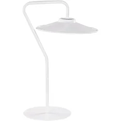 Schreibtischlampe LED Metall weiß 41 cm Kegelform GALETTI