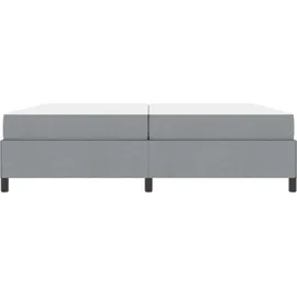 vidaXL Boxspringbett 200 x 200 cm Hellgrau