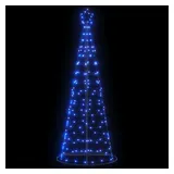 vidaXL LED Weihnachtsbaum, Beleuchtet Tannenbaum 8 Lichteffekte, Christbaum Lichterbaum Innen Außen, Weihnachtsdeko Weihnachtsbeleuchtung, 200 LEDs Blau 180cm