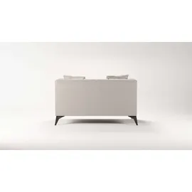 Home Affaire Loveseat HOME AFFAIRE "MATTHEW Loungesessel, Maße B/T/H: 130/86/74 cm", beige (creme), B:130cm H:74cm T:86cm, 100% Polyester, Sessel, incl. Zierkissen, feine Steppung im Rücken, belastbar bis 200kg