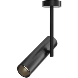 Deckenleuchte Deckenstrahler Deckenlampe Alu Schwarz Strahler verstellbar H 28cm
