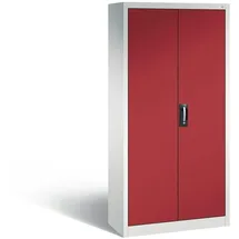 C+P CP Stahlschrank C 2000 Acurado 9260-000 S11312 lichtgrau, rubinrot 93,0 x 40,0 x 195,0 cm, aufgebaut