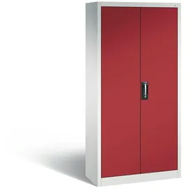 C+P CP Stahlschrank C 2000 Acurado 9260-000 S11312 lichtgrau, rubinrot 93,0 x 40,0 x 195,0 cm, aufgebaut