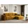 altdecor Ecksofa in L-Form Corner Sofa Bett Eckcouch Couch Wohnlandschaft Cauchsofa Serra-L - 266x165x73 cm Senfgelb