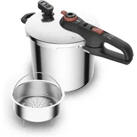 Tefal Secure Chrono 8 l Dampfdrucktopf schwarz