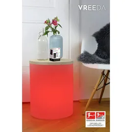 8 seasons DESIGN Leuchttisch Outdoor Kunststoff 39 cm 810 lm weiß