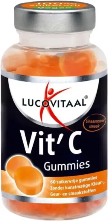 Lucovitaal Vitamin C Nahrungsergänzungsmittel Vegane Gummibärchen 60 Stück 150g