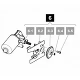 6. Sommer Motor für Twist 350, komplett mit Motorhalter, Kegelrad