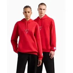 EA7 Unisex. 7X000043_AF12116 Sweatshirt modern fit rot (S), Lässig, Baumwolle