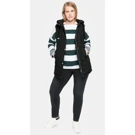 sheego Longweste in schwarz | Gr.: 44
