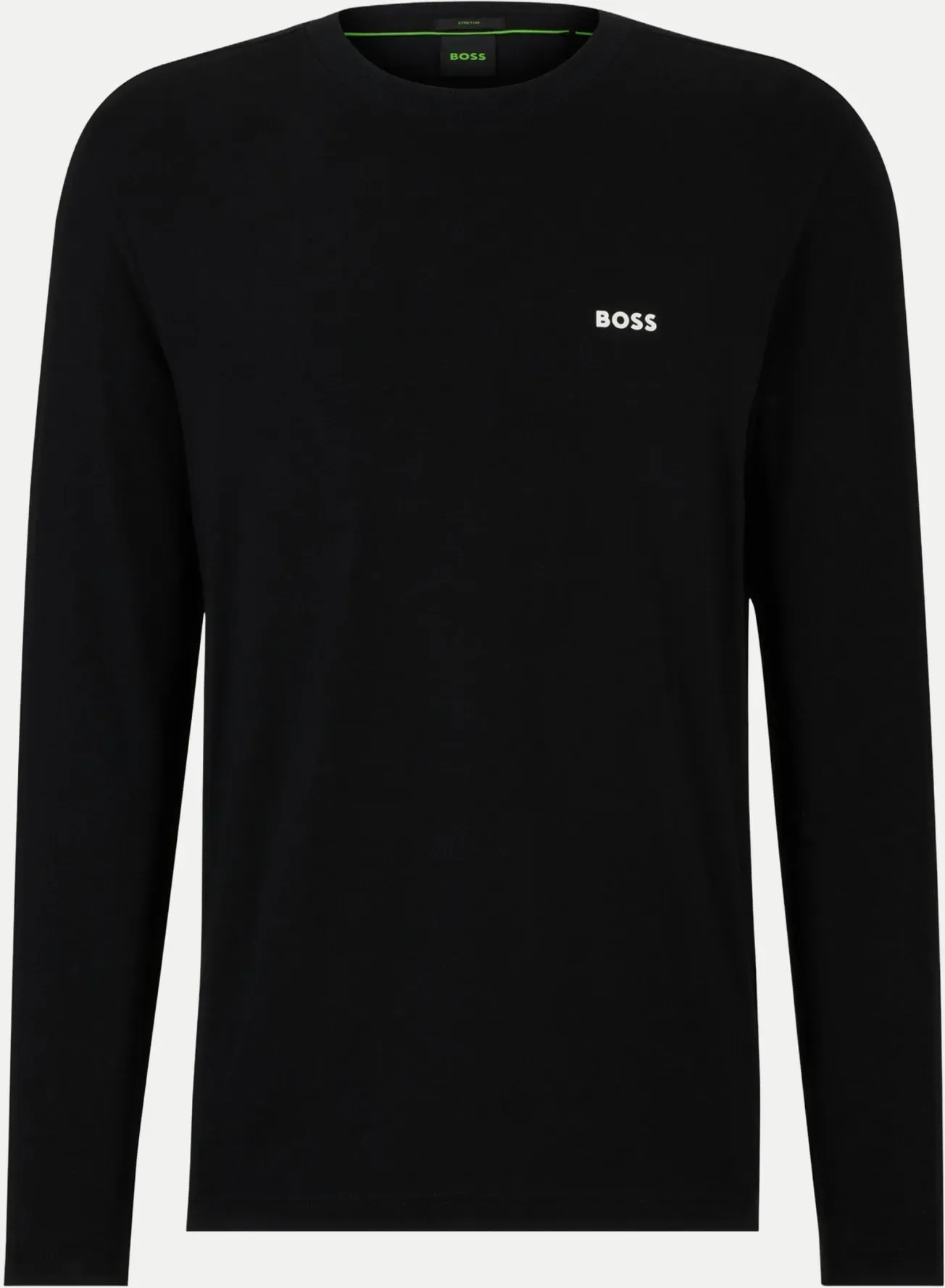 Langarmshirt mit Kontrast-Logo Schwarz XL