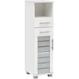 Schildmeyer Niko Midischrank 105650, weiß, 30,3/32,6/110,5 cm