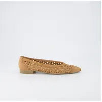 Paul Green Ballerina 1153-007, gelocht/geflochten, braun, EU | 37