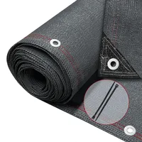 VOUNOT Zaunblende 1.8×10m, Sichtschutz Zaun 230 g/m2 HDPE Schattiernetz, Anthrazit - VOUNOT®