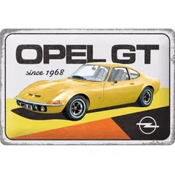 Blechschild Opel GT since 1968