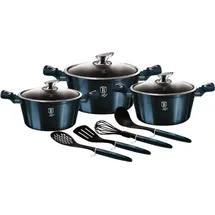 Berlinger Haus Aquamarin Topf-Set 4-tlg. Granit-Kochgeschirr