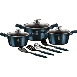 Berlinger Haus Aquamarin Topf-Set 4-tlg. Granit-Kochgeschirr