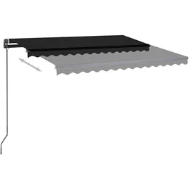 vidaXL Gelenkarmmarkise Einziehbar 350 x 250 cm anthrazit