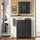 SoBuy Wäscheschrank 78 x 91 x 38 cm Schwarz