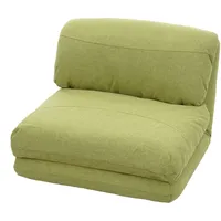 Mendler Schlafsessel HWC-E68, Schlafsofa Funktionssessel Klappsessel Relaxsessel, Stoff/Textil - grün