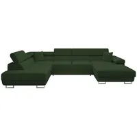 Mirjan24 Wohnlandschaft Torezio Bis Cord, mit Bettkasten und Schlaffunktion, Einstellbare Kopfstützen, 346x203x70-90 cm, Wohnzimmer, Sofas ... Couches, Wohnlandschaften, Wohnlandschaften in U-Form