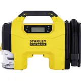 Stanley SXVI02001 Akku-Kompressor 10 bar 12 V Adapter zum Betrieb per Kabel, Digitales Display