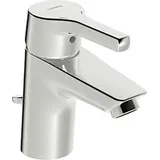 Hansa Waschtisch-Einhebelmischer HANSAPALENO m Ablaufgarnitur, Ausladung 103mm, chrom