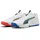 Puma Accelerate Pro 4 Game On Hallenschuh, Unisex, weiß-leuchtendes Rot-Ultrablau, 47