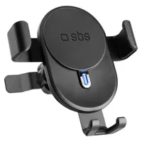 SBS mobile TESUPWIR15SCREW Lüftungsgitter Handy-Kfz-Halterung mit Induktionsladefunktion 85 mm