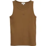 s.Oliver Geripptes Top Braun XL