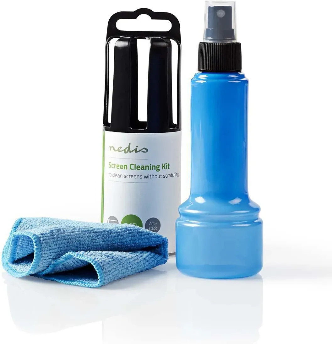 Nedis Bildschirmreiniger - Spray - 150 ml - Fernsehbildschirm / Notebook / Smartphone / Tablet - Wiper enthalten