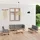 vidaXL 8-tlg. Garten-Lounge-Set mit Kissen Kiefer Massivholz grau