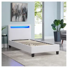 CARO-Möbel Mandalay 90 x 200 cm Weiß
